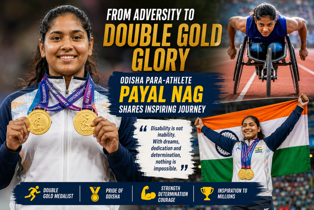 Payal Nag Double Gold Glory at athletics event