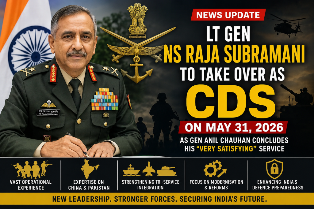 Lt Gen NS Raja Subramani CDS