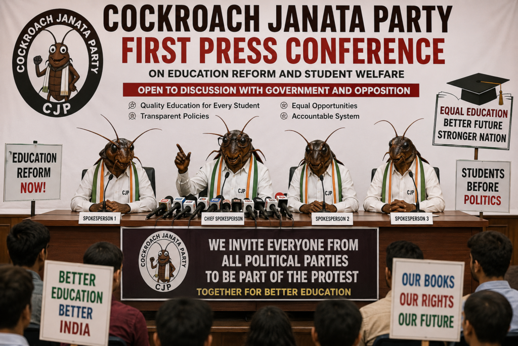 Cockroach Janata Party First Press Conference