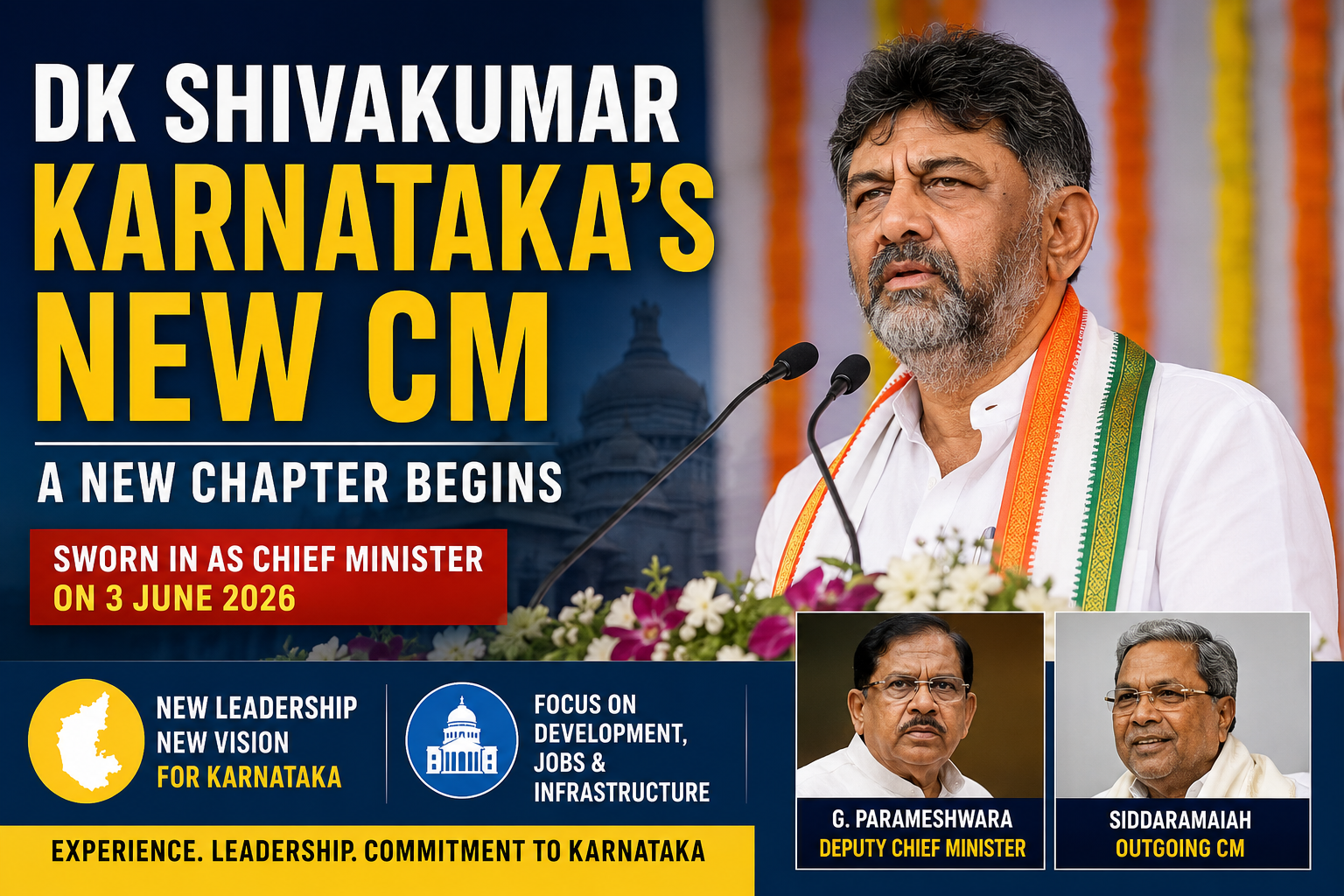 DK Shivakumar Becomes Karnataka’s New CM: 7 Key Things to Know About the Leadership Change