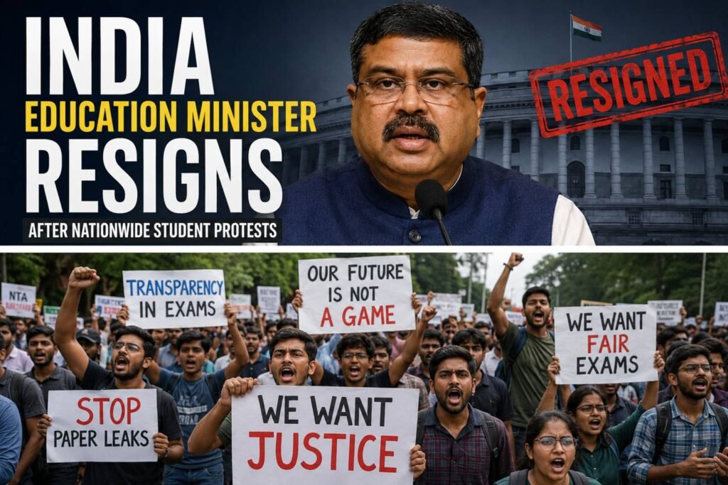 Education Minister Dharmendra Pradhan Resigns After Weeks of Nationwide Student Protests
