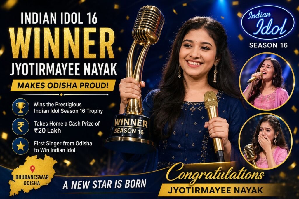 Indian Idol Season 16 Winner: Odisha’s Jyotirmayee Nayak Creates History, Lifts the Prestigious Trophy